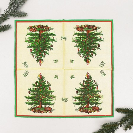 Paper napkins "Christmas tree with gifts", set of 20 pcs.-1