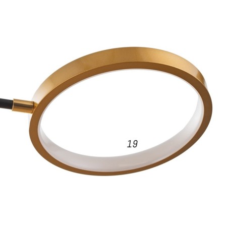 Luer with PDU 2300/9GD LED 190W 3000-6000k gold 85x85x9 cm Bayerlux-6