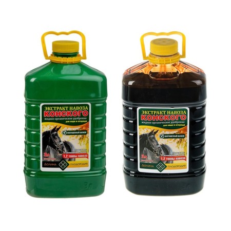 Organic Fertilizer "Ivanovo", Horse manure extract, 3 liters-4