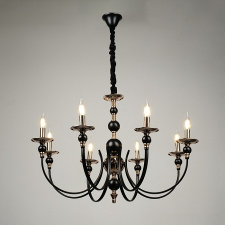 Venice chandelier 8he14 40w Black-gold 87x87x97 cm-3