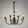Venice chandelier 8he14 40w Black-gold 87x87x97 cm