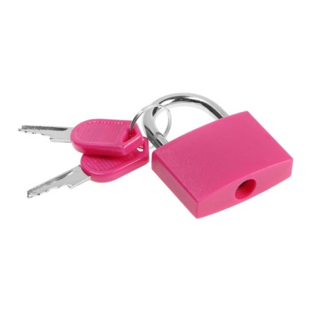 Castle of a hinged suitcase, medium, 30x42 mm, pink-1