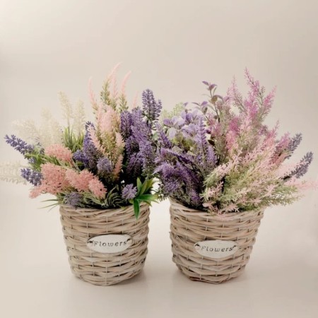 Artificial flower "lavender", height 30 cm, white color-2