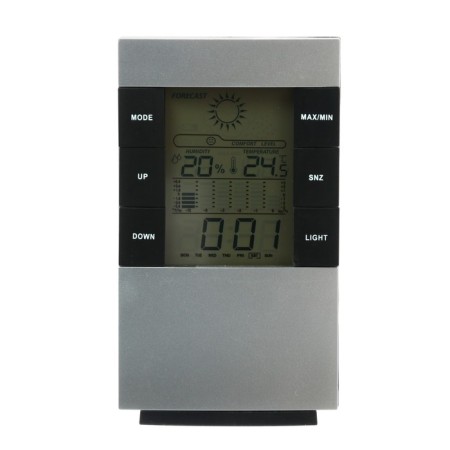 Weather station Luazon LB-01, backlight, gray-3