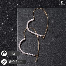 Earrings with pearls 