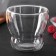 A glass glass with double walls "Paul. Wave -wavy ", 250 ml