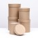 Set of round boxes 5 in 1 "plain craft", 20 x 20 - 14 x 14 cm