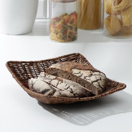 Basket for fruits and bread of the oooo, 25 × 25 × 8 cm, square-1