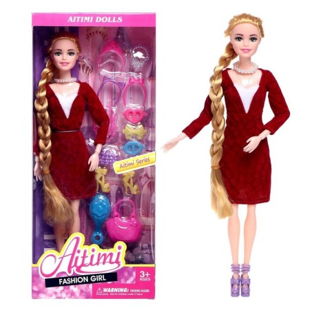 Carbonnic doll “Paradise” in a dress, with accessories, mix