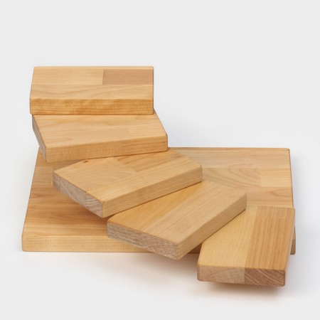 Board for feeding with catwalks, a storyteller 28 × 19.5 × 11cm, birch-9