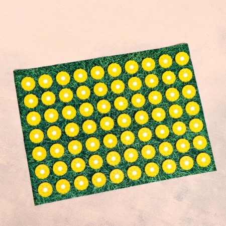 Applicator "Kuznetsova - beloved mother", 70 spines, film, 23 x 32 cm, yellow-3