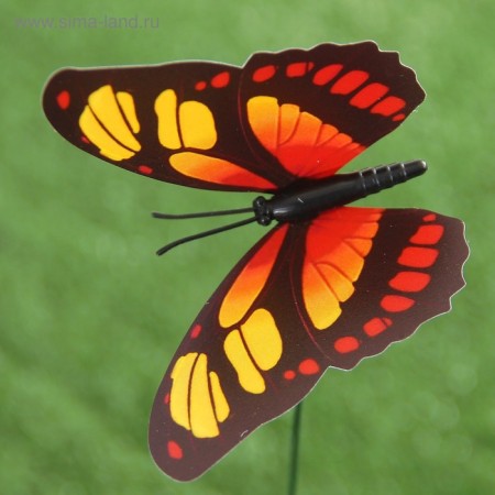 Sadter Garden "Butterfly" 10x8cm, 30cm, mix / packing 25pcs, price per pcs-12