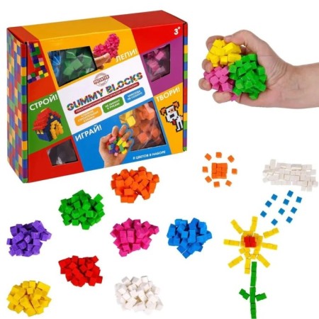 Designer - Gummy Blocks plasticine, 8 colors-1