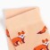 Women's socks, peach/fox color, size 35-37