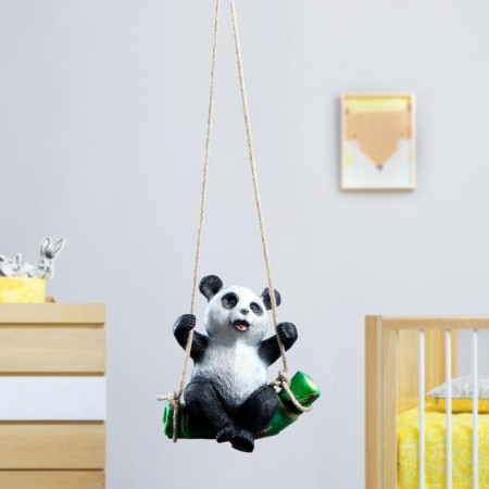 Suspended decor "Panda on the bamboo" 24x15x25cm-3