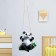 Suspended decor "Panda on the bamboo" 24x15x25cm