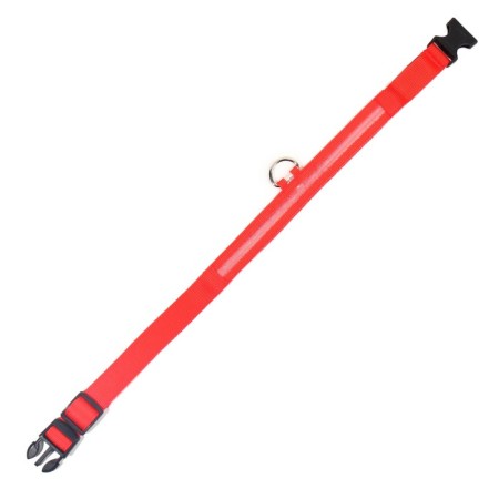 Collar with backlight size XL, Osh 52-60 x 2.5 cm, 3 glow modes red-6