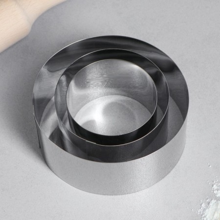 A set of baking forms and calculation "Circle", D-10, H-5 cm, 3 pcs-2