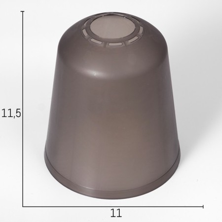 Universal "Cylinder" E14/E27 Smoky 11x11x12cm