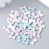 Decor for creativity Plastic "Bow" set 60 pcs matte mix 0.4x0.8 cm