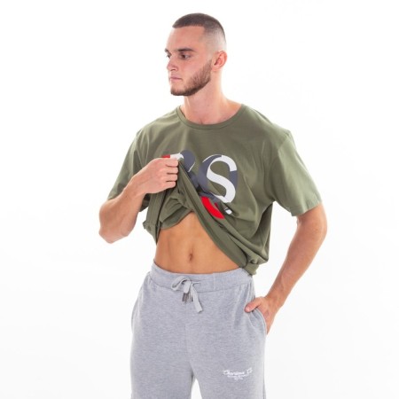Male pants, color gray melange, size 44-1
