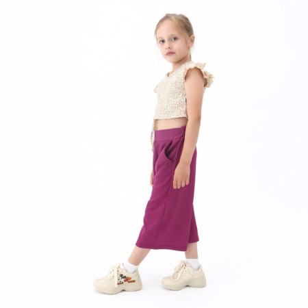 Kit for girls, beige/purple color, height 134 cm-1