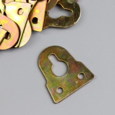 Suspension metal for paintings, photo frames gold 3.2x3.1 cm
