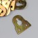 Suspension metal for paintings, photo frames gold 3.2x3.1 cm