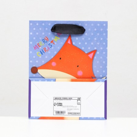 Laminated "red fox" package 11.5 x 14.5 x 6 cm-3