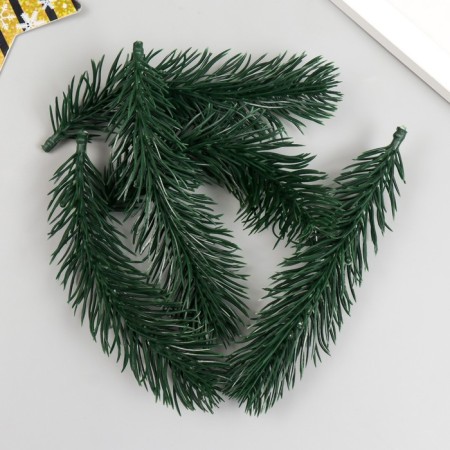 Decor for creativity "spruce branch" green 14.5 cm-2