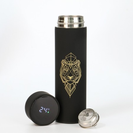 Thermos, 500 ml, Basic "Tiger", with a strainer, with a temperature sensor, retains heat of 10 hours-1