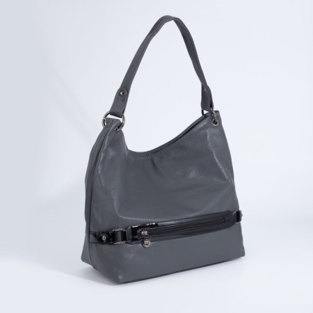 Load bag with lightning, external pocket, gray color-2