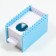 House for rodents with a hole for a drinker, 14 x 8 x 9 cm, blue