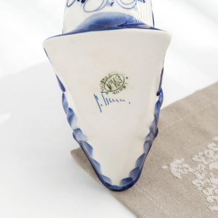Napkin "fish", small, gzhel, porcelain, 10x12 cm-4