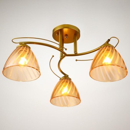 Chandelier 1084/3GD 40W E27 gold 52x52x23 cm Bayerlux-1