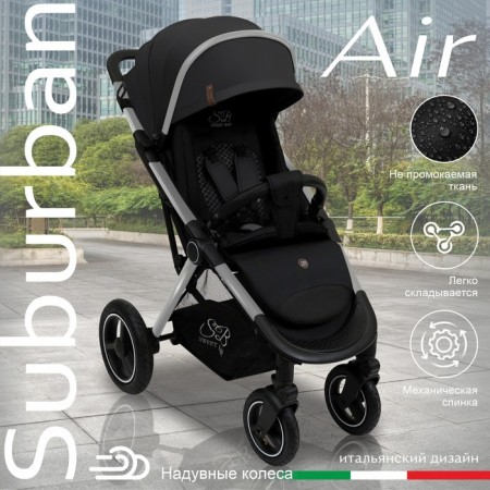 Walking stroller Sweet Baby Compatto, Silver Black color-1