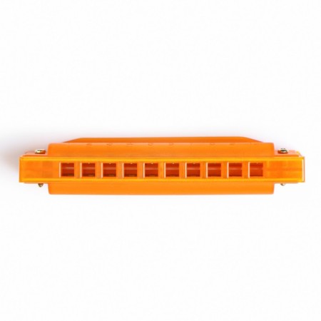 Music Life's Harry, Diatonic, 10 holes, C-Major, with a case, orange-3