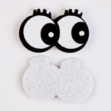 Eyes, set of 50 pcs., Size 1 pc. - 2 × 1.1 cm