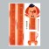 Sticker Plastic Interior Color Rostomer "Dog in a hat" 45x60 cm