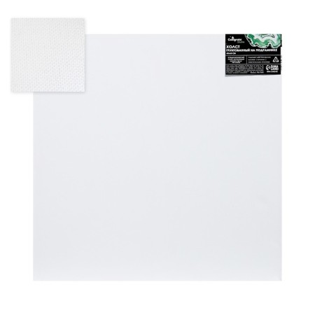 Canvas on a subframe of 1.6x60x60 cm, cotton 100%, acrylic soil, medium -grained, 380g/m²