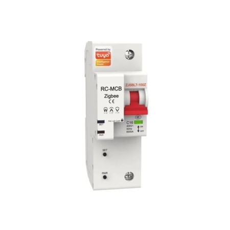 Smart circuit breaker MOES ZCB-SC-1, 16A, Zigbee, overload protection, voice control