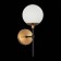 Sconces st. SL1203.401.01. Limano. 1x40 W, E27, 13x32.7 cm, bronze color, black