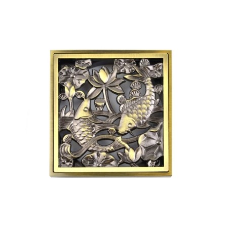 Gag Bronze de Luxe 21980-5602, d = 100 mm, 100x100 mm, brass, bronze-3