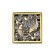 Gag Bronze de Luxe 21980-5602, d = 100 mm, 100x100 mm, brass, bronze