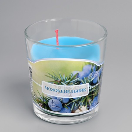 Candle in a glass aromatic "juniper"-1