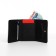 Women's wallet on the button, blue color