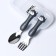 A set of children's cutlery in the case "Puppy", fork, spoon