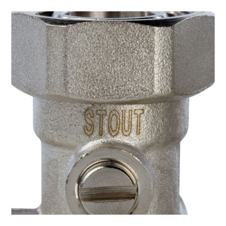 Lower connection of the radiator Stout SVH-0003-000020, 3/4 ", one-pipe system, corner-6