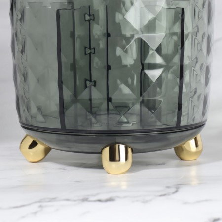 Organizer - storage stand "Green", 6 sections, d = 12.2 × 10.8 cm, green/golden color-3