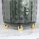 Organizer - storage stand "Green", 6 sections, d = 12.2 × 10.8 cm, green/golden color